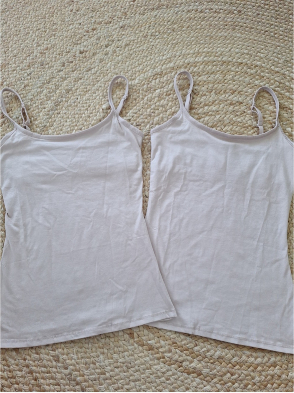 Lot of 2 Pact Tank Top Womens XS Shelf Bra Cami Camisole Nude NWOT Tan Beige